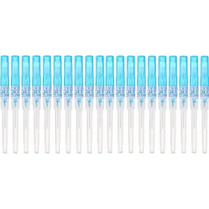 20PCS 22G Disposable Stainless Steel Hollow IV Catheter Body Piercing Needles for Ear Nose Belly Navel Nipple Piercing