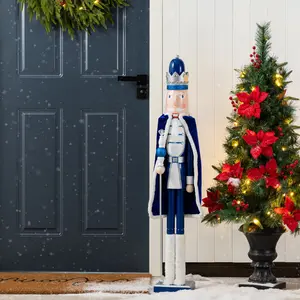 Glitzhome 42"H Wooden Christmas Nutcracker