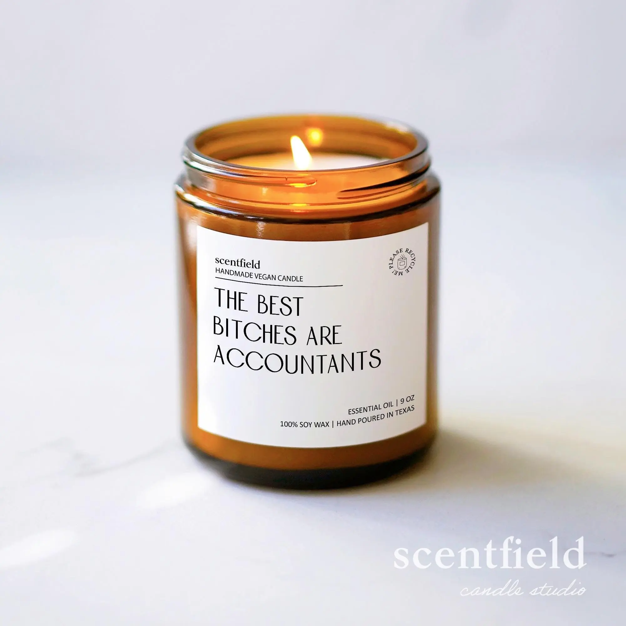 Best Bitches are Accountants Birthday Gifts, Accounting New Job Gift for Sister, Graduation Gift for Girlfriend, Funny Soy Candle