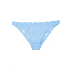 Poppy Flowers Bikini Briefs in Blue Dust