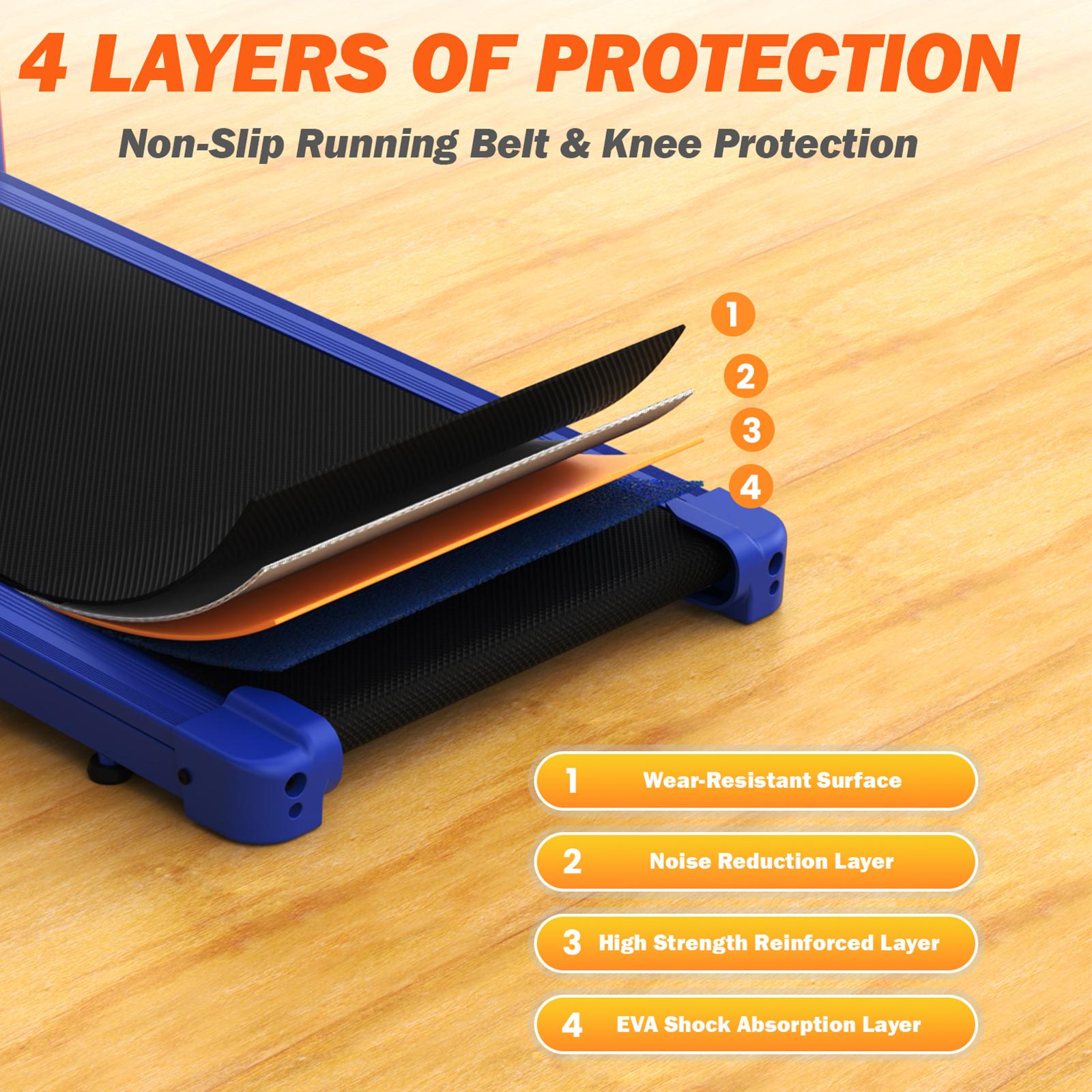 【 LIVE ONLY】YAGUD Walking Pad Treadmill with Spacious Belt, Foldable Design, 265lbs Capacity, Dual Shock Absorption, Low-Noise Motor, Remote Control & Easy-Move Wheels SpringStatements