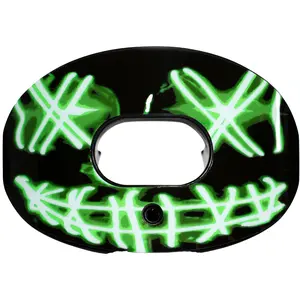 Battle Sports Nightmare 2.0 Oxygen Lip Protector Mouthguard - Neon Green