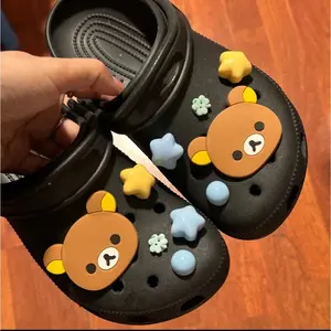 10pcs Bear & Star Shoe Charms Set Removable Decorative Accessories for Clogs and Slip-Ons