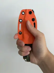 H15017 Premium Small Fixed Blade Knife, Durable Utility Knife with Protective Sheath, Multi-purpose for Daily Cutting, Outdoor Activities, Perfect Gift for Family & Friends One-Handed EDC Folding Pocket