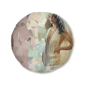 Printify Tufted Floor Pillow – I’m an Angel | 100% Polyester