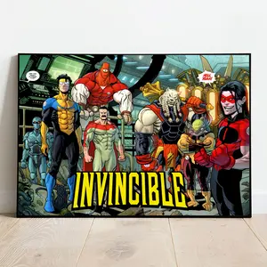 Invincible Unframed Poster Canvas High-Quality Product – Perfect for Game Room, Office Wall, or Geeky Home Decor