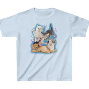 Y2K Silly Cat Shirt Tee 90s Aesthetic Cat Meme TShirt, Y2K Kitten Tee, Cats Shirt Trendy, Funny Cat Tee Y2K Downtown Girl Top