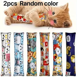 2-Pack Random Cat Toys Pillow, Interactive Chew Toy, Entertainment & Comfort for Cats, Perfect Gift for Lazy Cats, Fun All Day Long