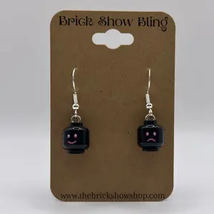Smiley Face / Sad Face Earrings made from LEGO Parts