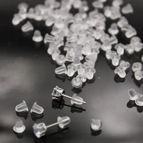 100pcs Silicone Ear Plug for Earrings, Prevent Earrings Slip, Elegant All-match Fashion Diy Jewelry Acceissores for Daily Wear Earplugs
