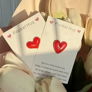 10pcs Heart Pocket Hug Cards, Express Love & Care, Birthday Gift Card, Inspirational Gifts, Valentine's Day Gifts, Thank You Cards
