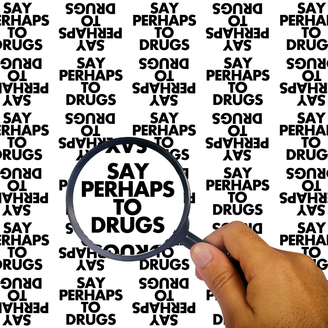 Say Perhaps To Drugs Funny Wrapping Paper Set | Two 20inx30in Folded Wrapping Papers | Unique, Hilarious, and Original Design | Funny Adult Joke Gifts