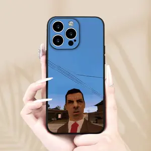 Funny Mr. Bean Design Phone Case Cover, Protective Shockproof Phone Creative Shockproof Full Protection, Fits iPhone 17/16/11/12/13/14/15/16/17 Pro Max/plus/air Casing
