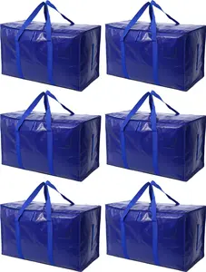 Heavy-Duty Zippered Storage Bag Extra Large Moving Bag w/Handles - Secure Space-Saver for Clothes, Tools & More! frame travel supply big