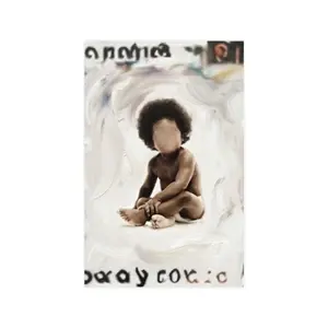 11″ x 14″ Vertical Matte Paper Baby Portrait Artistic Minimalist Photo Print, Nursery Room Decoration for Home Supplies