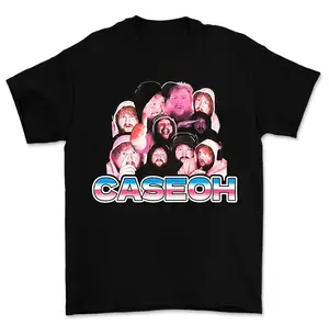 Caseoh Twitch Streamer Face Graphic Tee Meme Statement Gaming Fan Shirt