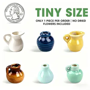 Mini Vase Ceramic Refrigerator Magnet - Creative DIY Flower Vase Fridge Sticker for Cute Home Decor & Personalized Kitchen Accessories, Ceramic Vase Magnets