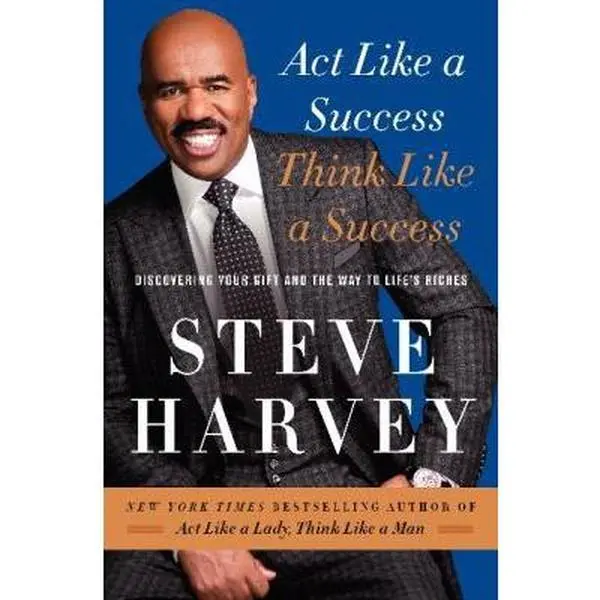 Used Hardcover Book - Act Like a Success, Think Like a Success: Discovering Your Gift and the Way to Life's Riches by Steve Harvey, New York Times Bestseller with Insights, Anecdotes, Principles (English), Development