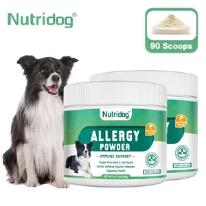 Nutridog Advanced Allergy Support Powder for Dogs with Quercetin and Probiotics to Soothe Itchy Skin and Boost Immunity