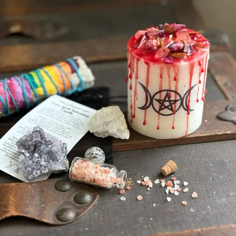 Powerful love spell  intention spell candle handmade in N.C.  somber scents Sage / Decor