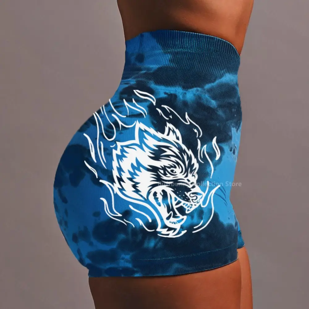 Darc wolf head shorts Seamless, high waist hip-lifting running fitness yoga pants