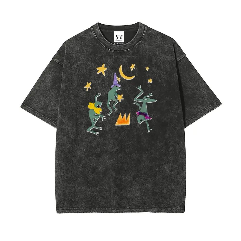 Men's Oversized Short-Sleeve Round Neck Stretch Batik Cotton Graphic T-Shirt - Menswear Casual Fabric, Super Soft, Pre-Shrunk, S-5XL Retro Streetwear Tops (Unisex Fit)
