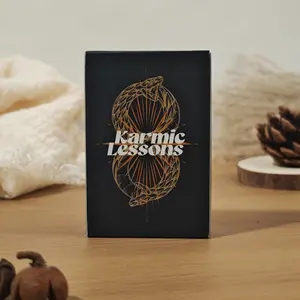 Karmic Lessons Oracle Cards, Spiritual Reflection Deck, Shadow Work and Soul Growth, Inner Healing, Life Lesson Gift for Adults