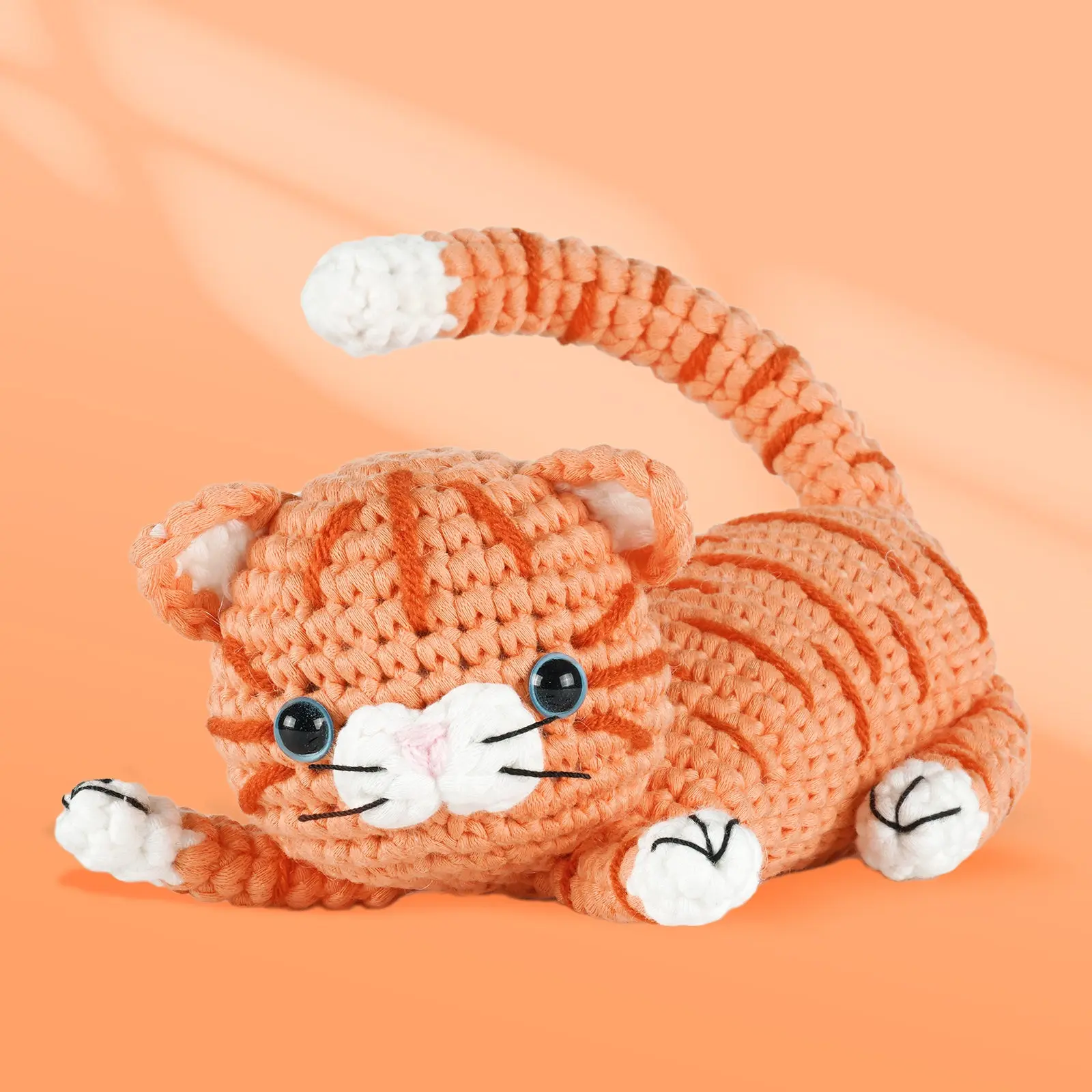 Orange Cat Amigurumi Crochet Kit F07N8-M272