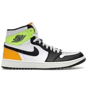 Jordan 1 Retro High Golf White University Gold Volt Black (men) by StockX