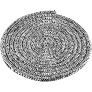 1/4" x 98" Fiberglass Replacement Gasket Rope for Wood Stove Woodburning Stove Fireplace Doors
