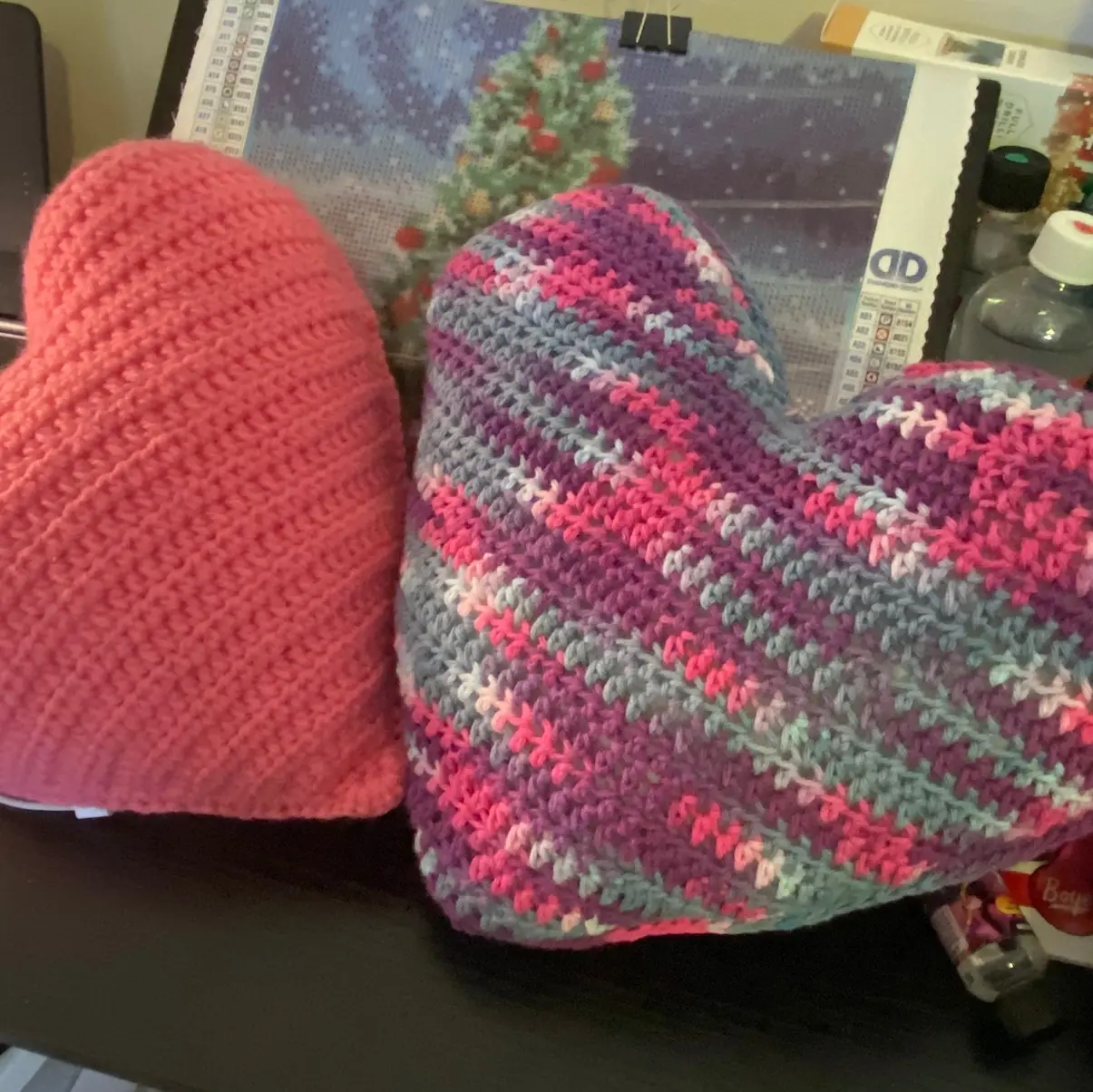Heart pillows