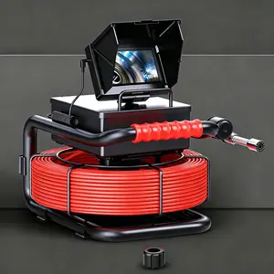 4.3" inch Pipe Drain Inspection Camera, 100FT/30M Sewer Camera with DVR Function & Snake Cable, Waterproof IP68 Borescope w/LED Lights Industrial Endoscope for Plumber Wall Duct Drain Pipe Plumbing