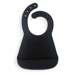 Silicone Bib - Cinder Black