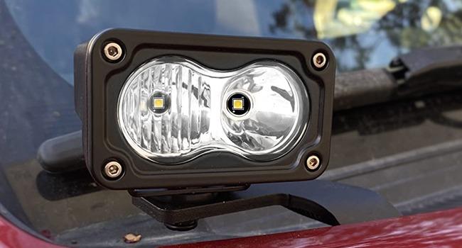 Nilight Ditch Light Brackets Hood Hinges Mount Bracket Kit for Auxiliary Offroad LED Pod Light Work Light on 2005-2015 Toyota 4Runner