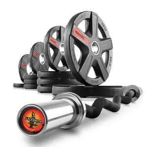Texas Star Olympic Weight Plates and Curl Barbell Sets