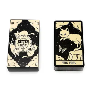 Cat Tarot Card Game, Cat Themed Tarot Card, Card Game for Teenager & Adults, Fun Party Board Game, Perfect Gift for Tarot Card Lovers, Classic Tarot Cards
