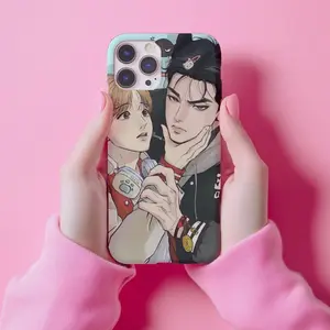 Jinx Manhwa Phone Case | Anime-Inspired , Joo Jaekyung & Kim Dan Design, Cute Couples Art, Kawaii Gift for BL Fans, Stylish Mobile