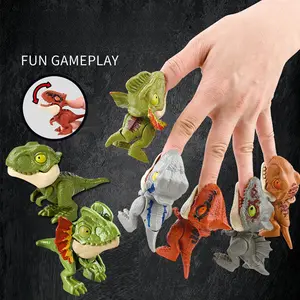 Finger-biting dinosaur toy, children's hand-biting animal cartoon model, boy and girl gift, dinosaur egg, realistic dinosaur.