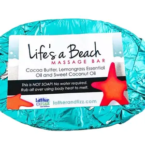 Life’s a Beach Coconut Lemongrass Massage Bar