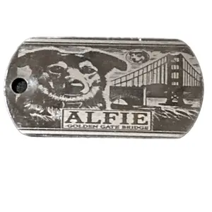 Custom Laser-Engraved Stainless Steel Dog Tags & Keychains for Pets and Gifts