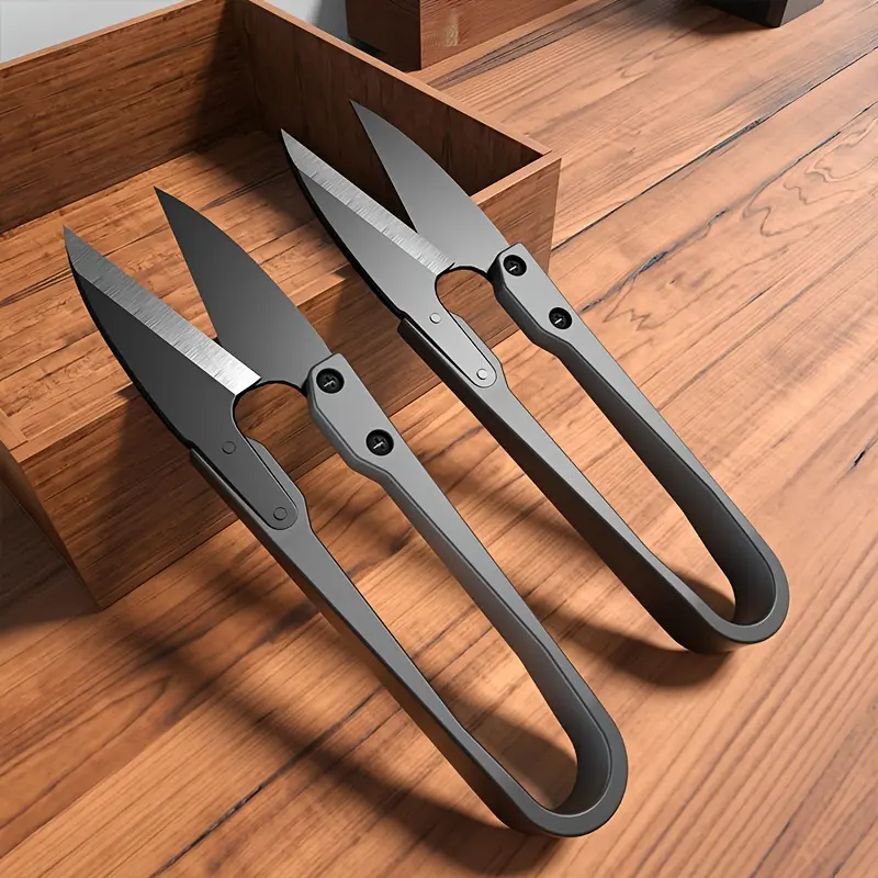 2pcs of hardware manual scissors U-shaped scissors U-shaped household hardware tool scissors Hand Tools Cutting Supplies