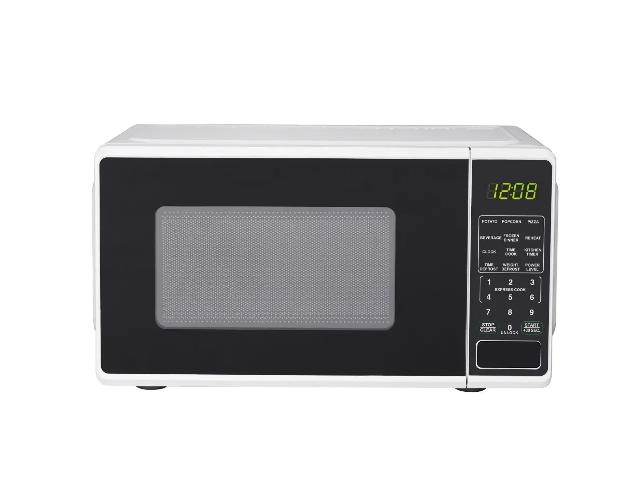 0.7 Cu ft Countertop Microwave Oven, 700 Watts, White