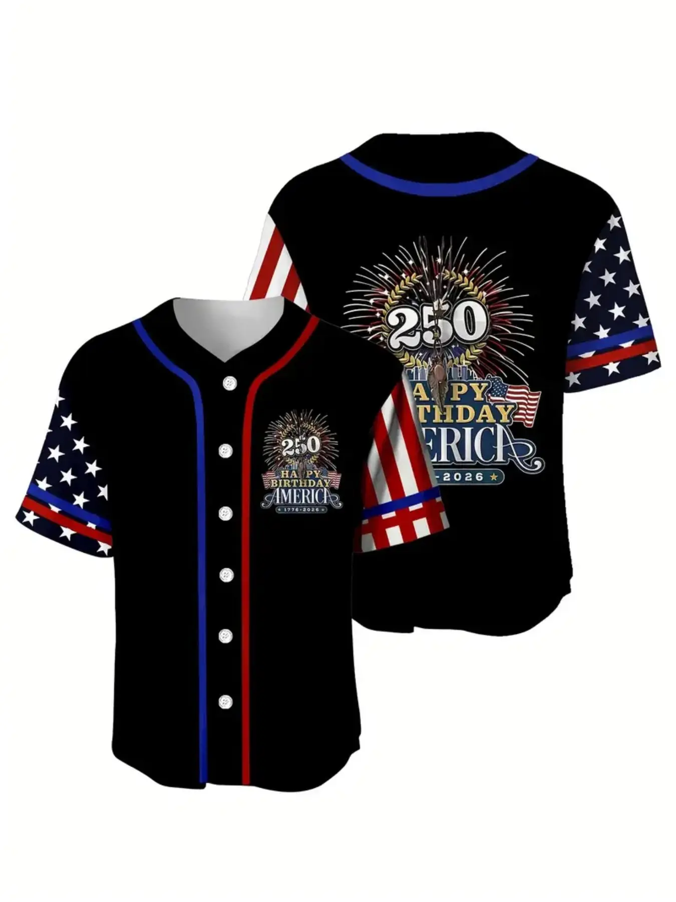 American Baseball Jacket, Independence Day 250th Anniversary Celebration, Patriotic Star Design, Casual Slim Fit, Perfect for Leisure and Sports