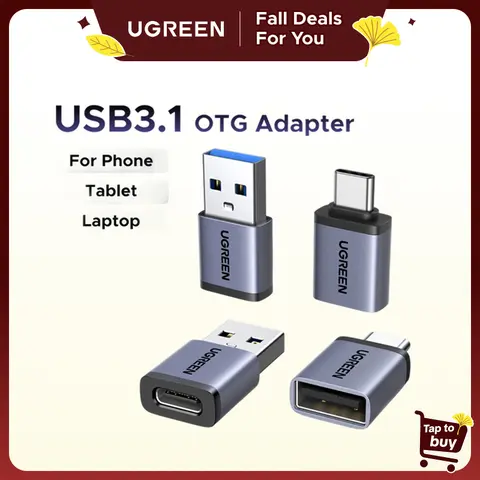 UGREEN 4-Pack Electronic USB/USB-C Bidirectional Adapter Combo Pack - 10Gbps Type-C Converter for Mobile Smartphone Charging, Compatible with MacBook, iPhone 17/16/15, TikTok Shop Fall Deals for You