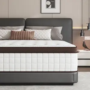 【Mydao】10/12/14 Inch Twin, Full, Queen, King Mattress Memory Foam And Spring, Hybrid MattressMedium Firmness, Lumbar Support, For Home Rooms Hotels, Boxed Halloween ChristmasGift Furniture Ergonomic queen size mattress Interior Modern