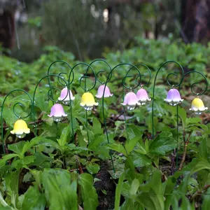 9pcs Lily Flower Resin Insert, Fresh Color Bell Flowers, Future Life Expectations and Blessing, Wedding, Thanksgiving, Christmas Decor