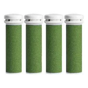 4 Xtreme Coarse Pedicure Refill Rollers Comp/w Emjoi Micro-Pedi Callus Remover