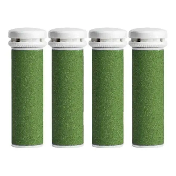 4 Xtreme Coarse Pedicure Refill Rollers Comp/w Emjoi Micro-Pedi Callus Remover