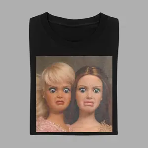 Hate Barbie Meme Icon T-Shirt, Piss Off Coffee Mug Doll, Funny Unhinged Messy Hair Doll Tee, Sassy Ironic Graphic Top, Retro Weirdcore Aesthetic Apparel