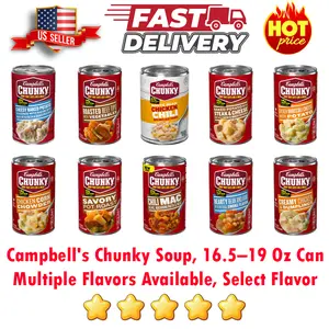 Campbell's Chunky Soup, Multiple Flavors Available (10 Flavors), 16.5–19 Oz Can – Select Flavor